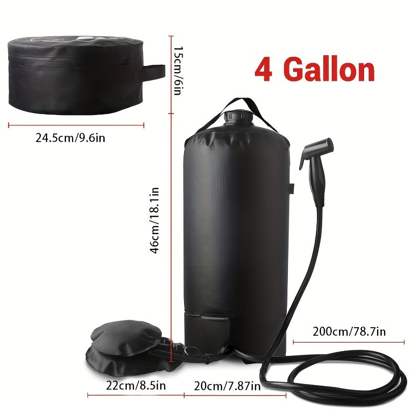 NNETM Shower Bag with Pump & Nozzle-2