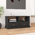NNEVL TV Cabinet Black 93x35.5x45 cm Engineered Wood-0