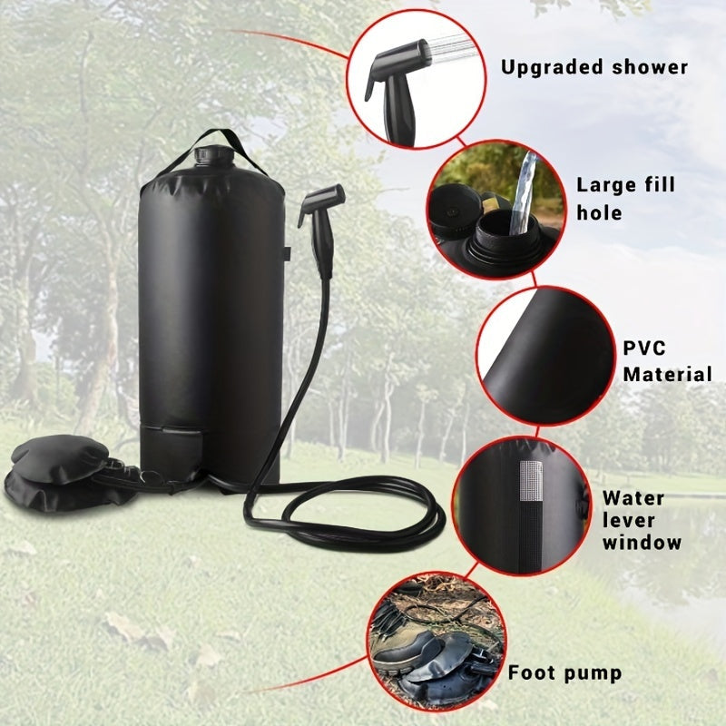 NNETM Shower Bag with Pump & Nozzle-1