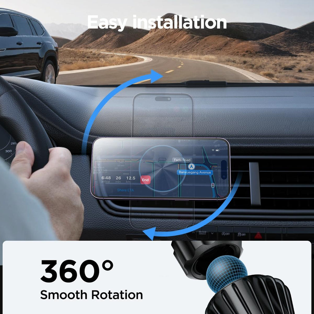 NNEIDS Pro Magnetic Wireless Car Charger For Jr-Zs240 - Black-3