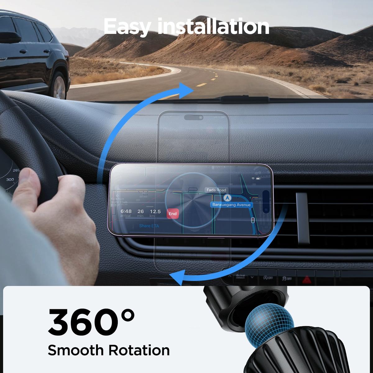 NNEIDS Pro Magnetic Wireless Car Charger For Jr-Zs240 - Black-3