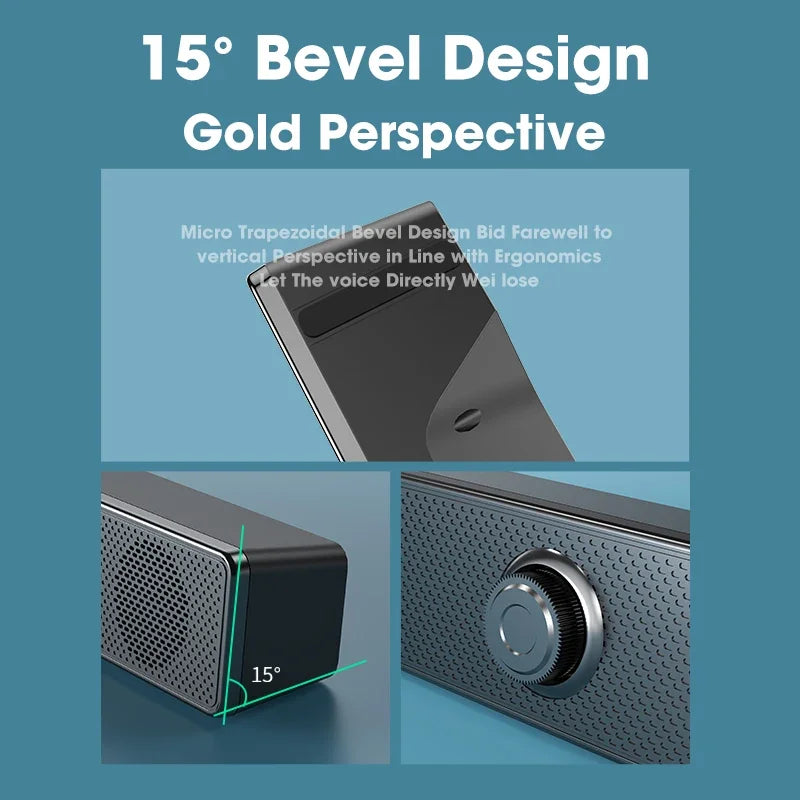 NNEOBA PC Soundbar – Wired Speaker
