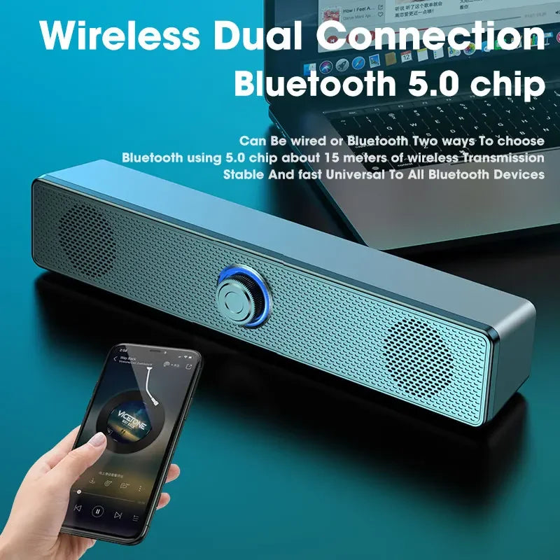 NNEOBA PC Soundbar – Wired Speaker