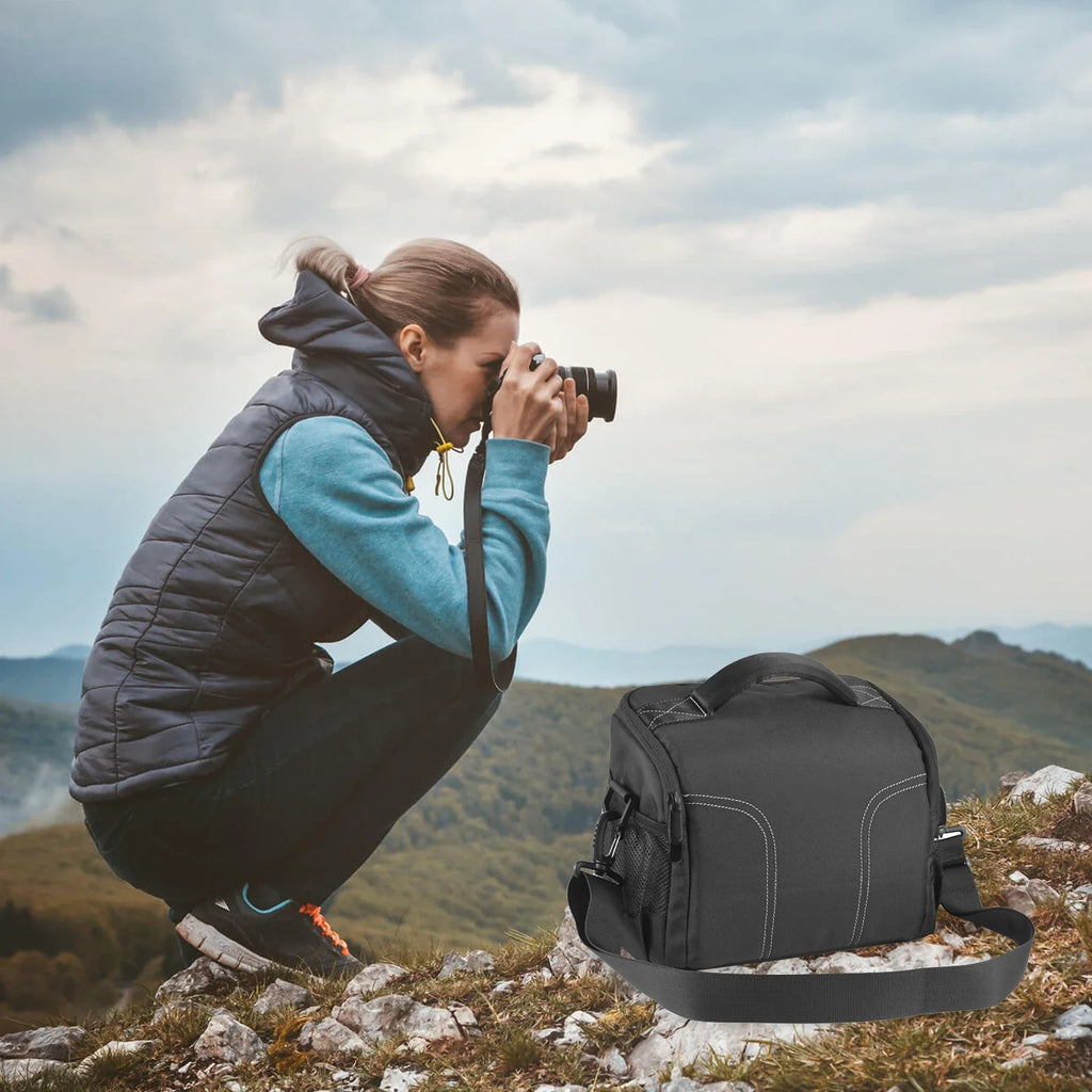 NNEOBA Camera Shoulder Bag Travel Case Black