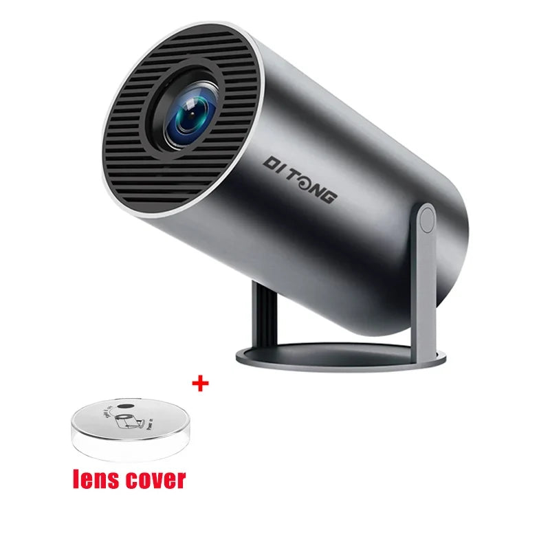 NNEOBA HD 4K-Supported Android LED Projector Black-1