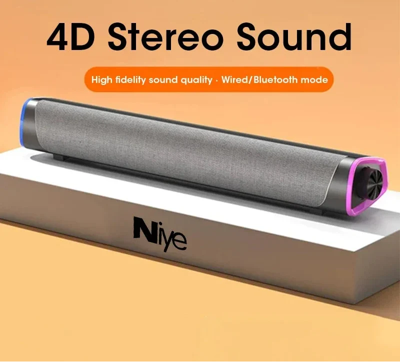 NNEOBA 4D Computer Speaker Bluetooth Black