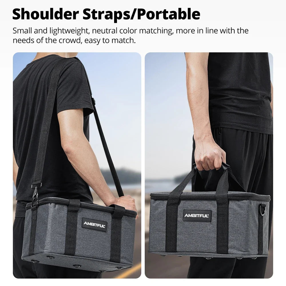 NNEOBA Studio Flash Video Camera Shoulder Bag Grey