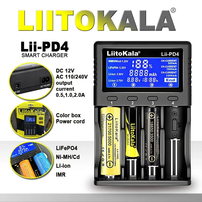 NNEOBA Smart LCD Battery Charger
