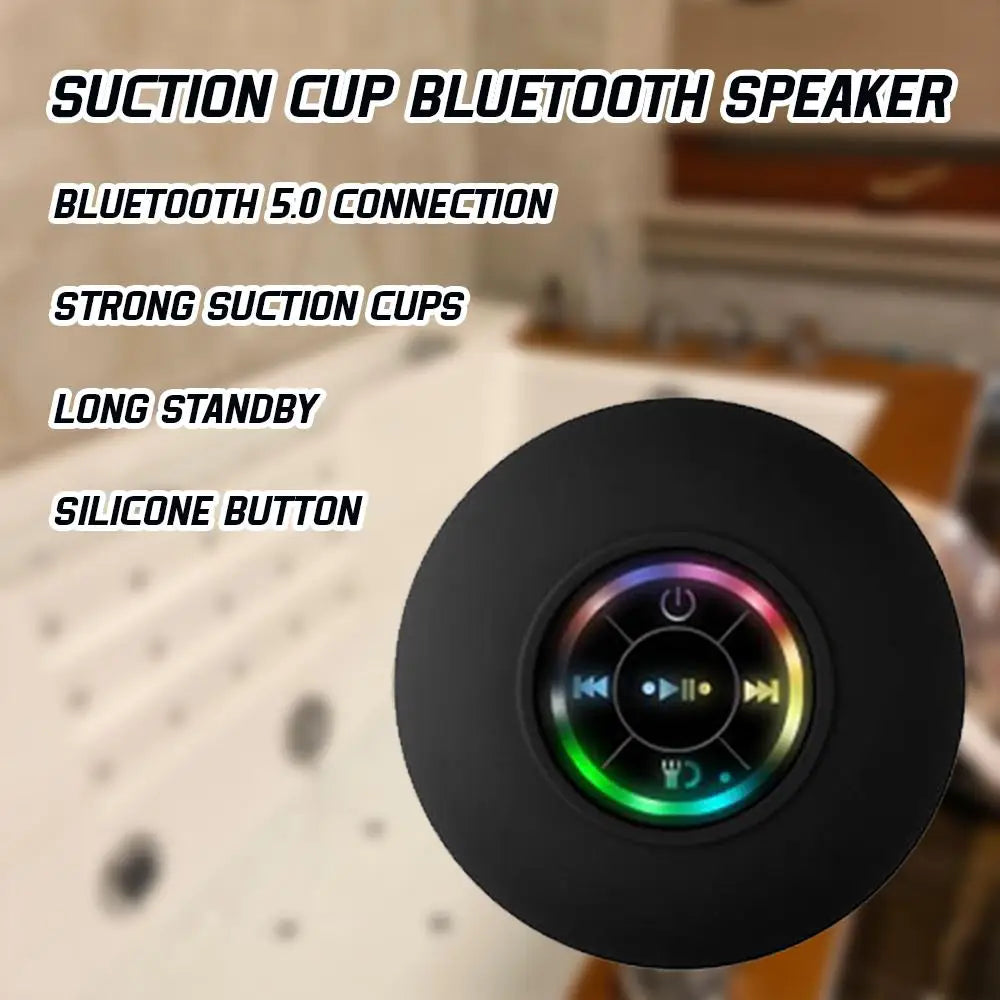 NNEOBA Bluetooth Mini Speaker with LED Lights Black-3