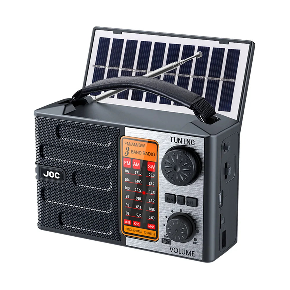 NNEOBA Rechargeable High-Sensitivity Radio Black