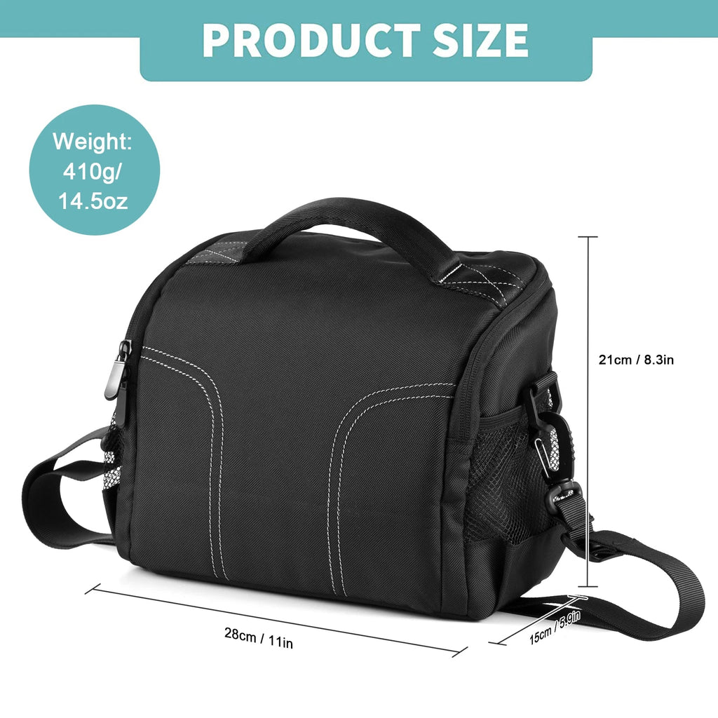 NNEOBA Camera Shoulder Bag Travel Case Black