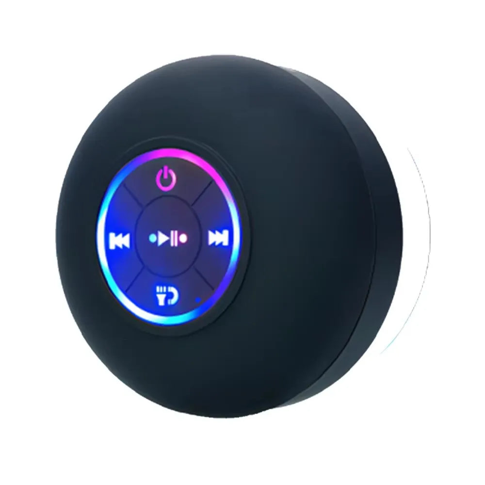 NNEOBA Bluetooth Mini Speaker with LED Lights Black-0